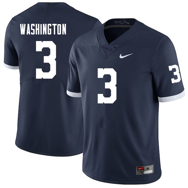 NCAA Nike Men's Penn State Nittany Lions Parker Washington #3 College Football Authentic Navy Stitched Jersey EEL3298XT
